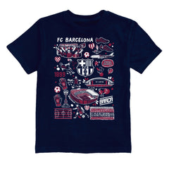 Barcelona Vive La Fete Youth Impressions Artwork T-Shirt