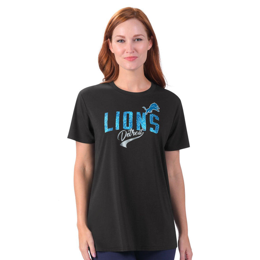 G-III 4Her by Carl Banks Women's Jacey Performance Tri-Blend T-Shirt - Detroit Lions T-shirts