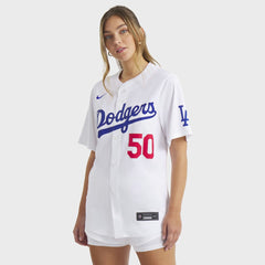 White Mookie Betts Los Angeles Dodgers Nike Women's Home Limited Player Jersey