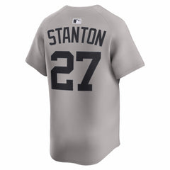 Gray Giancarlo Stanton New York Yankees Nike Road Limited Jersey