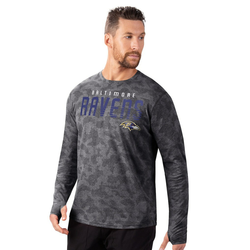 MSX by Michael Strahan Performance Camo Long Sleeve T-Shirt - Baltimore Ravens T-shirts