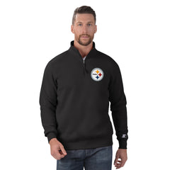 Starter Classic Quarter-Zip Pullover Sweatshirt - Pittsburgh Steelers Pullover