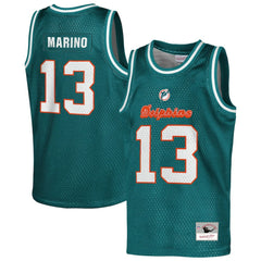 Dan Marino Youth Retired Player NFL Basketball Fashion Jersey - Miami Dolphins Jerseys