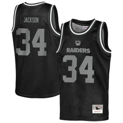 Bo Jackson Youth Retired Player NFL Basketball Fashion Jersey - Las Vegas Raiders Jerseys