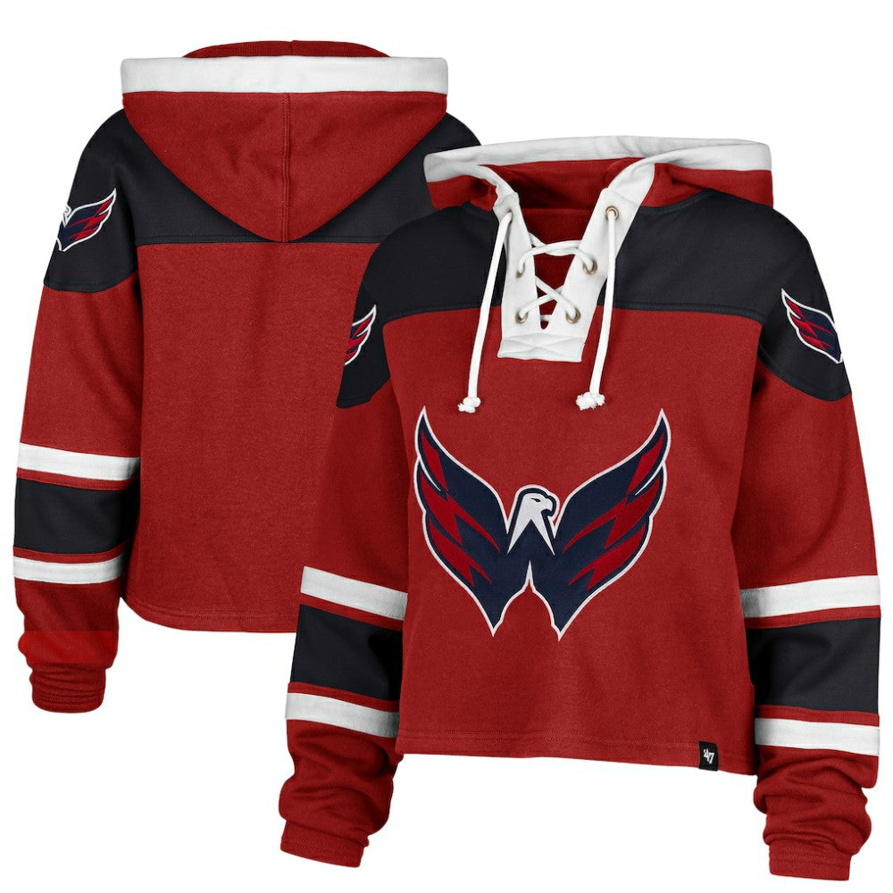 NHL Washington Capitals '47 Women's Cropped Lacer Hoodie