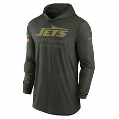 2025 Salute to Service Sideline Dri-FIT Lightweight Hooded Pullover - New York Jets Pullover