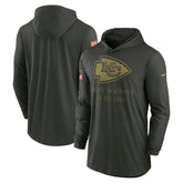 2025 Salute to Service Sideline Dri-FIT Lightweight Hooded Pullover - Kansas City Chiefs Pullover