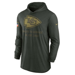 2025 Salute to Service Sideline Dri-FIT Lightweight Hooded Pullover - Kansas City Chiefs Pullover