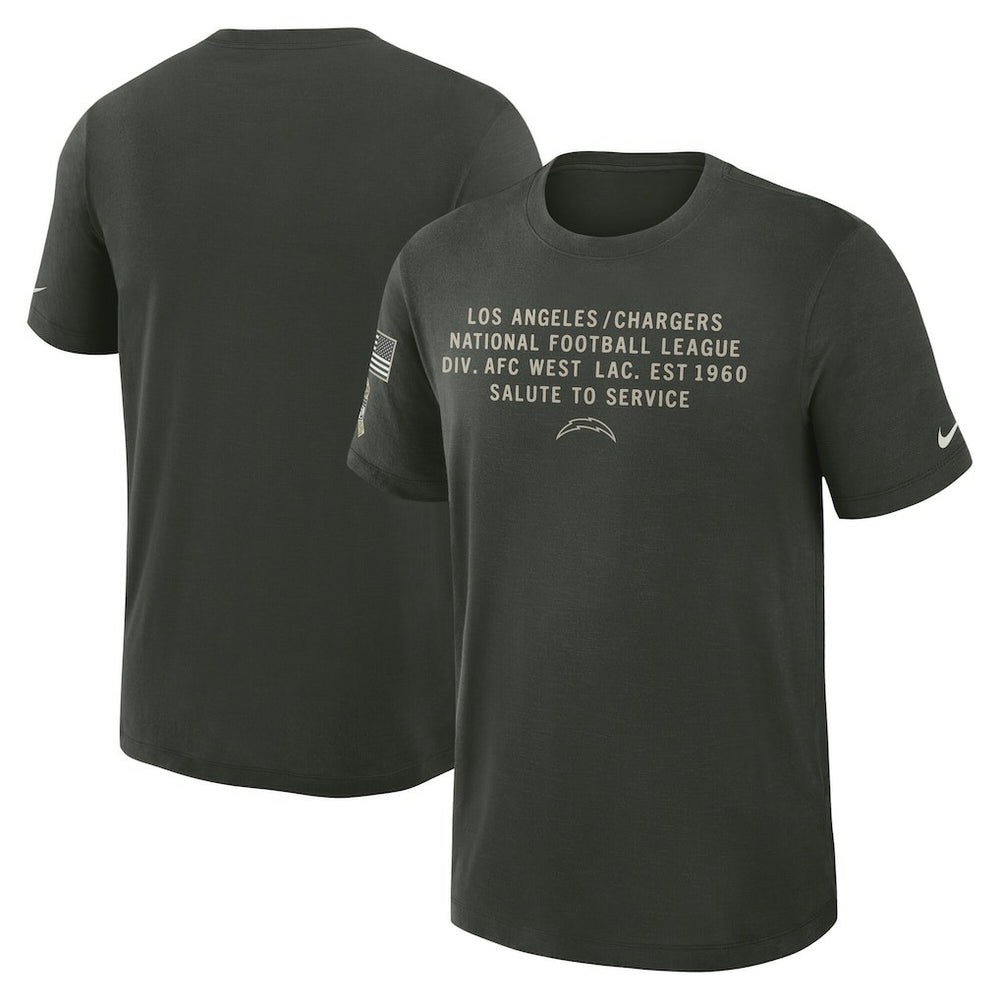 2025 Salute to Service Sideline Slub Dri-FIT T-Shirt - Los Angeles Chargers T-shirts