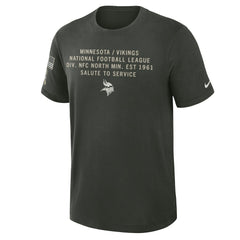 2025 Salute to Service Sideline Slub Dri-FIT T-Shirt - Minnesota Vikings T-shirts