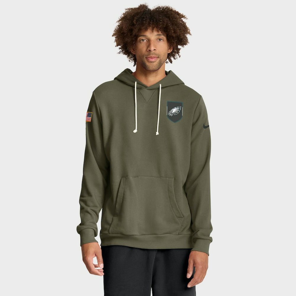 2025 Salute to Service Sideline Standard Issue Dri-FIT Hoodie - Philadelphia Eagles Hoodies