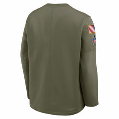 2025 Salute to Service Sideline Coaches Therma-FIT Long Sleeve Shirt - Detroit Lions