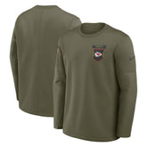 2025 Salute to Service Sideline Coaches Therma-FIT Long Sleeve Shirt - Kansas City Chiefs