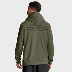 Big & Tall 2025 Salute to Service Sideline Dominant Force Dri-FIT Hoodie - Chicago Bears Hoodies