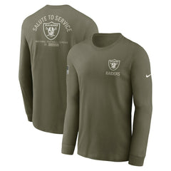 2025 Salute to Service Sideline Long Sleeve T-Shirt - Las Vegas Raiders T-shirts