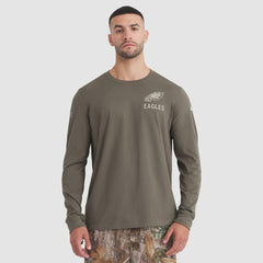2025 Salute to Service Sideline Long Sleeve T-Shirt - Philadelphia Eagles T-shirts