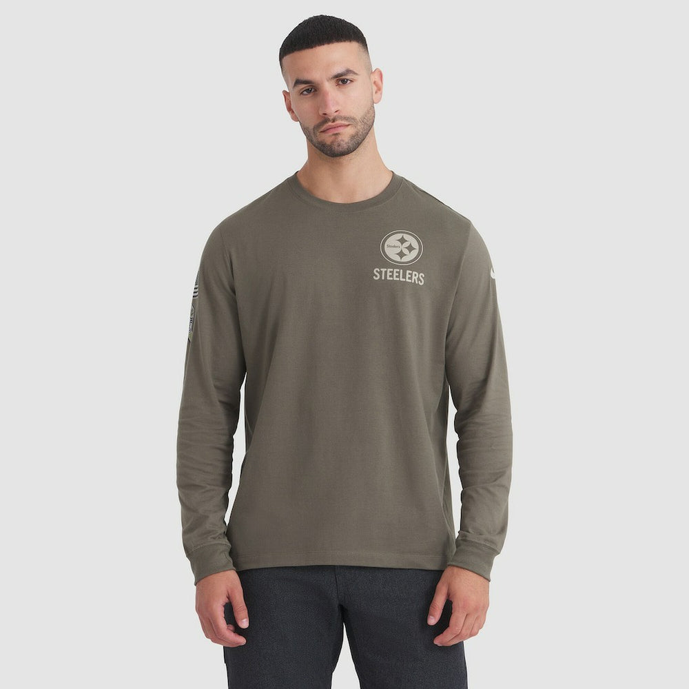 2025 Salute to Service Sideline Long Sleeve T-Shirt - Pittsburgh Steelers T-shirts