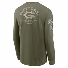 2025 Salute to Service Sideline Long Sleeve T-Shirt - Green Bay Packers T-shirts