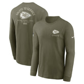 2025 Salute to Service Sideline Long Sleeve T-Shirt - Kansas City Chiefs T-shirts