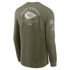 2025 Salute to Service Sideline Long Sleeve T-Shirt - Kansas City Chiefs T-shirts