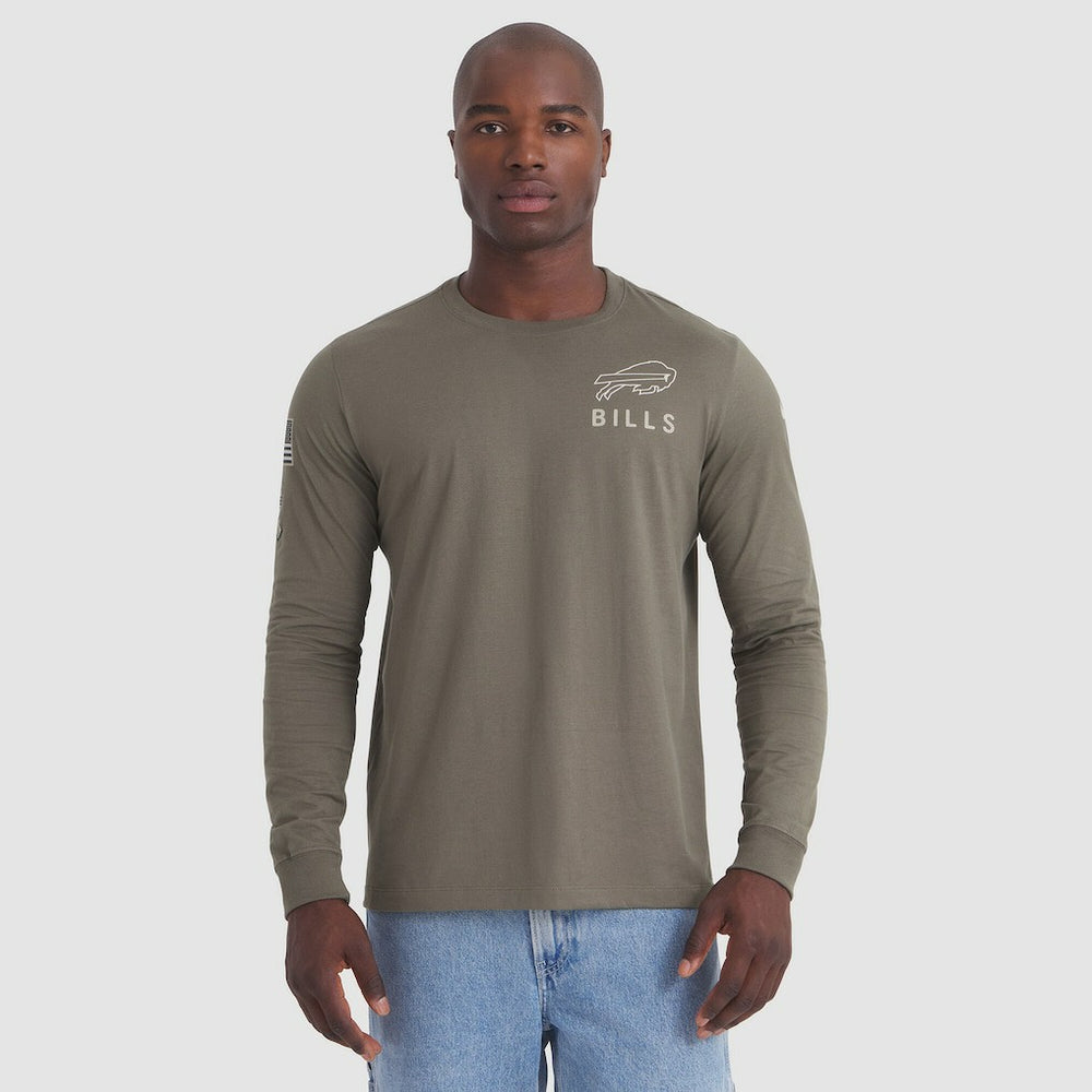 2025 Salute to Service Sideline Long Sleeve T-Shirt - Buffalo Bills T-shirts