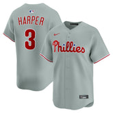 Gray Bryce Harper Philadelphia Phillies Nike Road Limited Player Jersey