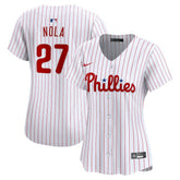 White Aaron Nola Philadelphia Phillies Nike Women's Home Limited Player Jersey