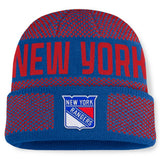NHL New York Rangers Fanatics Fundamentals Shelter Cuffed Knit Hat