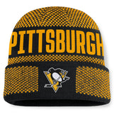 NHL Pittsburgh Penguins Fanatics Fundamentals Shelter Cuffed Knit Hat