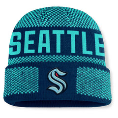 NHL Seattle Kraken Fanatics Fundamentals Shelter Cuffed Knit Hat