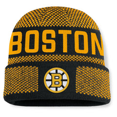 NHL Boston Bruins Fanatics Fundamentals Shelter Cuffed Knit Hat