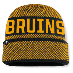 NHL Boston Bruins Fanatics Fundamentals Shelter Cuffed Knit Hat