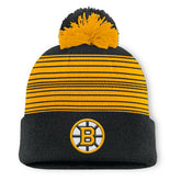 NHL Boston Bruins Fanatics Fundamental Spirit Cuffed Pom Knit Hat