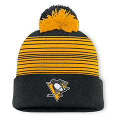 NHL Pittsburgh Penguins Fanatics Fundamental Spirit Cuffed Pom Knit Hat