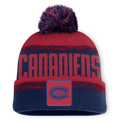 NHL Montreal Canadiens Fanatics Fundamentals Thrive Cuffed Knit Hat with Pom
