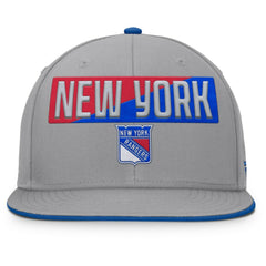 NHL New York Rangers Fanatics Fundamentals Duo Split Logo Snapback Hat