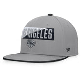 NHL Los Angeles Kings Fanatics Fundamentals Duo Split Logo Snapback Hat