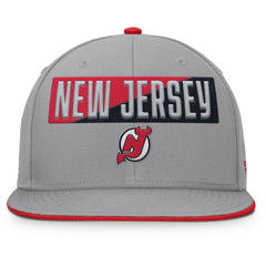 NHL New Jersey Devils Fanatics Fundamentals Duo Split Logo Snapback Hat