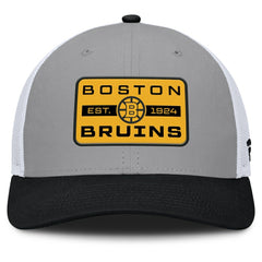 NHL Boston Bruins Fanatics Fundamental Adapt Trucker Adjustable Hat