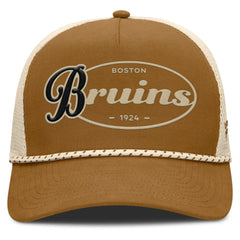 NHL Boston Bruins Fanatics Heritage Fetch A-Frame Trucker Adjustable Hat
