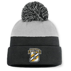 NHL Boston Bruins Fanatics Authentic Pro Home Ice Cuffed Knit Hat with Pom