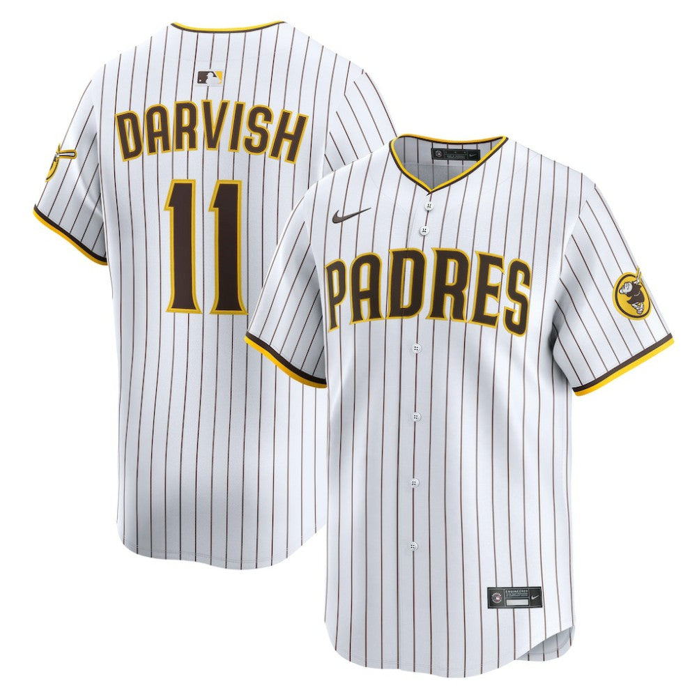 White Yu Darvish San Diego Padres Nike Home Limited Player Jersey