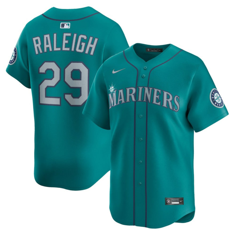 Teal Cal Raleigh Seattle Mariners Nike Alternate Limited Jersey