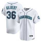 White Logan Gilbert Seattle Mariners Nike Home Limited Player Jersey