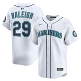 White Cal Raleigh Seattle Mariners Nike Home Limited Player Jersey