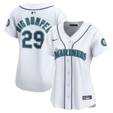 White Cal Raleigh Seattle Mariners Nike Women's Home Limited Player Jersey