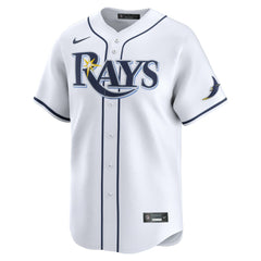 White Junior Caminero Tampa Bay Rays Nike Home Limited Jersey