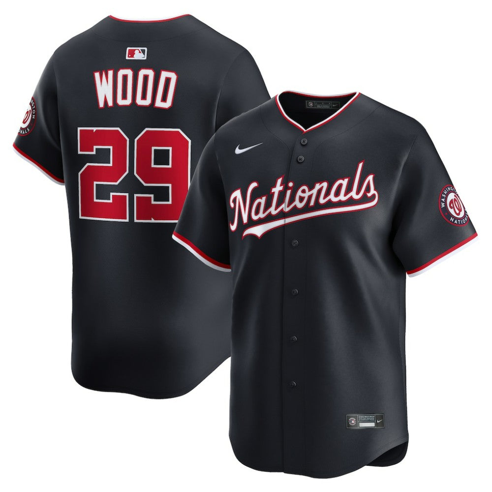 Navy James Wood Washington Nationals Nike Alternate Limited Player Jersey