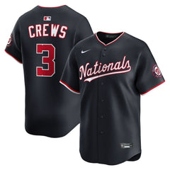 Navy Dylan Crews Washington Nationals Nike Alternate Limited Jersey