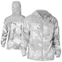 NHL Colorado Avalanche Columbia Camo Flash Challenger Omni-Shade Full-Zip Hoodie Windbreaker